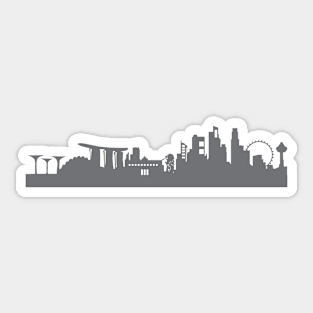 Singapore in gray Sticker